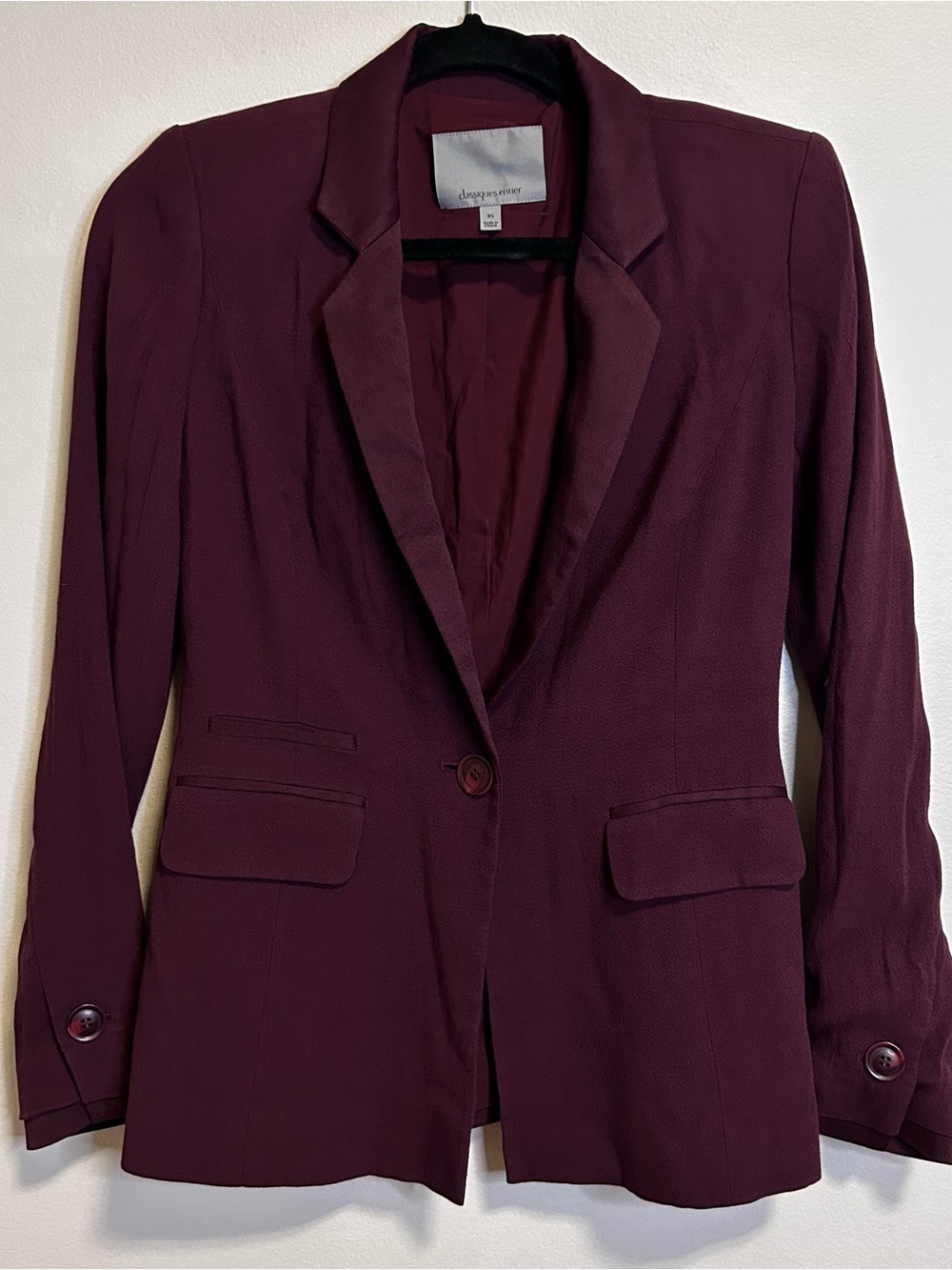 Classiques Entier Plum Single-Button Blazer